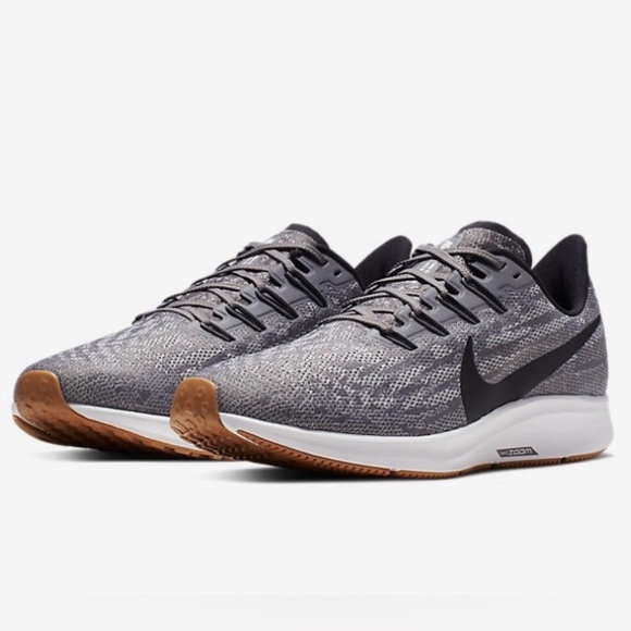 Nike Air Zoom‎ Pegasus 36 Running Gray and Black Sneakers Sz-8. J main image 9